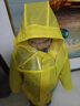 惗優(yōu)品兒童雨衣帶書(shū)包位小學(xué)生卡通男女通用幼兒園寶寶小孩男女雨衣 黃色-鴨子（可背書(shū)包）XL碼 【建議身高120-129cm】 曬單實(shí)拍圖