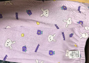 巴拉巴拉兒童秋衣秋褲套裝棉女童保暖內衣秋冬加厚小童寶寶打底棉毛衫睡衣 紫白色調00371 130 曬單實(shí)拍圖