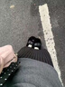 艾柔丹春秋季新款斜領(lǐng)露肩長(zhǎng)袖毛衣連衣裙女裝法式復(fù)古半身裙兩件套套裝 套裝 S 曬單實(shí)拍圖