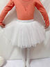 舞丘比兒童舞蹈紗裙女童半身裙短裙跳舞芭蕾舞舞裙蓬蓬裙練功服白色裙子 白色-4層軟紗 S 小碼【身高100-120cm】 曬單實(shí)拍圖