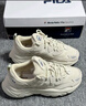 FILA 斐樂官方女鞋復(fù)古運動鞋2024春圣誕可頌鞋休閑鞋老爹鞋 雪白/雨朦灰色-SR 35.5 曬單實拍圖