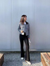 莜仙格抖音西裝喇叭褲女春秋2025新款秋季修身顯瘦垂感微喇叭褲休閑褲子 黑色 L 建議105-120 曬單實拍圖