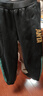 安踏兒童褲子男女童裝25年冬季加絨保暖抗寒舒適運動(dòng)長(cháng)褲百搭休閑褲 基礎黑-2【膚暖絨，親膚保暖】 165 曬單實(shí)拍圖