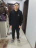 李寧運動(dòng)套裝男款春秋季跑步新款連帽衛衣衛褲青少年休閑寬松大碼外套 黑色衛衣衛褲兩件套【薄絨款】 XL /180 (150-165斤) 曬單實(shí)拍圖