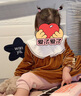 OAK FAMILY女童圣誕紅色絲絨連衣裙秋季兒童公主裙寶寶加厚裙子 琥珀色 【配蕾絲假領(lǐng)】 100 cm 曬單實(shí)拍圖
