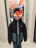 安踏兒童羽絨服男大童裝2024年冬季新款保暖潮流連帽雙面穿面包服外套 夢幻黑-1 150 cm 曬單實拍圖