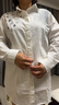 衣瑾帛社白襯衫女中長款春季文藝范刺繡花長袖襯衣女寬松休閑打底衫上衣 圓圈 均碼 曬單實拍圖