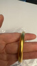 周大生黃金手鐲足金古法泥鰍背手鐲素圈寬版送媽媽送老婆生日七夕禮物女 金重約30.2g 58# 曬單實拍圖