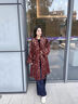 三吉黑花【金玉棠】國風(fēng)新中式外套女秋冬季獨特超好看大衣長(cháng)短款 朱紅長(cháng) M 曬單實(shí)拍圖
