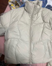 太平鳥【泡芙】女裝短款立領(lǐng)羽絨服冬新款小個子保暖面包服外套 米白色 S 曬單實拍圖