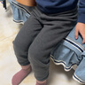 頂瓜瓜兒童加絨加厚保暖褲秋冬男童高腰棉褲校服神器內穿單條秋褲 灰130 曬單實(shí)拍圖