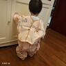 wua·wua嬰兒衣服防水連體罩衣爬爬衣兒童外出連體衣冬季兒童防污防臟戶(hù)外 小兔兔(可套棉衣) 100cm 曬單實(shí)拍圖