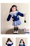 G.DUCKKIDS女童jk套裝春秋款2025新款兒童水手服兩件套洋氣女寶寶學(xué)院風(fēng)裙子 圖片色 90 (建議寶寶10-12公斤 24-36個 曬單實拍圖
