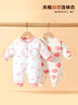 迷你木木屋嬰兒冬季衣服長(cháng)袖連體衣男寶女寶冬天夾棉保暖哈衣 萌萌兔 66  曬單實(shí)拍圖