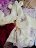 G.DUCKKIDS小黃鴨兒童外套秋冬防寒保暖棉服加厚寶寶連帽棉襖 白色 73CM 曬單實(shí)拍圖