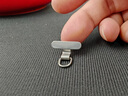 英悅手機掛繩斜挎掛脖手腕鏈帶貼片夾片超薄墊片防丟神器適用蘋(píng)果華為榮耀小米三星殼金屬吊繩掛件掛飾 【時(shí)尚銀】不銹鋼夾片·小巧穩固 曬單實(shí)拍圖