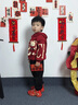 G.DUCKKIDS小黃鴨童裝男童套裝春秋季2024新款兒童衣服男孩小熊衛(wèi)衣運(yùn)動(dòng)兩件 酒紅色 90 建議1~2歲【 80-90cm】 曬單實(shí)拍圖
