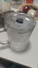 btif家用水杯兒童牛奶杯吸管玻璃杯帶刻度杯子沖奶粉寶寶喝奶杯  曬單實(shí)拍圖