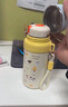 啟諾兒童水杯保溫杯直飲帶蓋學(xué)生上學(xué)專用女生高顏值杯子便攜大容量男 藍(lán)色350ml 曬單實拍圖