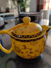 九樓閣景德鎮(zhèn)雙層帶濾網(wǎng)茶具茶壺玉瓷顏色釉中號功夫茶具陶瓷茶壺 黃金展 曬單實(shí)拍圖