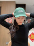 EMIS帽子楊冪同款男女棒球帽鴨舌帽運(yùn)動(dòng)帽綠色學(xué)生休閑大頭圍顯臉小 新標(biāo)經(jīng)典棒球帽-綠色 均碼 曬單實(shí)拍圖