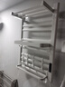 EVANLEY德國電熱毛巾架輕奢風碳纖維加熱家用浴室衛(wèi)生間免打孔毛巾架加熱 wifi款白色70*50cm （T02電熱毛巾架豪華款）右出線 曬單實拍圖