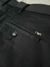 EMPORIO ARMANI/阿瑪尼官方旗艦男士純棉修身直筒微彈純色休閑褲 【修身直筒微彈】黑色 (褲長(cháng)偏長(cháng)) 46 (S) (推薦：120-135斤) 曬單實(shí)拍圖