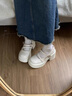 凡小如高跟瑪麗珍小皮鞋女2025新款法式圓頭復(fù)古粗跟jk松糕Lolita單鞋 米色 36 （跟高8CM左右） 曬單實(shí)拍圖