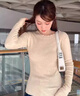 蜜樂(lè)奇軟糯慵懶毛衣女大碼內(nèi)搭打底衫胖妹妹寬松圓領(lǐng)針織衫上衣胖mm秋冬 杏色 S 80-90 曬單實(shí)拍圖