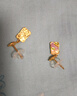 周大生莫奈花園黃金耳飾女足金耳釘5G油畫琺瑯?biāo)徠呦η槿斯?jié)禮物送女友 足金睡蓮耳飾 3.64g 曬單實(shí)拍圖