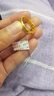 六福珠寶七夕禮物 足金光面黃金戒指婚嫁對(duì)戒男款開口戒 計(jì)價(jià) 約6.89克 曬單實(shí)拍圖