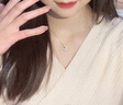 Mck 和田玉平安扣項鏈女925銀吊墜鎖骨鏈送女友生日禮物 S925銀（帶鑒定證書(shū)） 曬單實(shí)拍圖