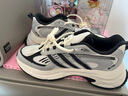 阿迪達斯（adidas）男鞋女鞋 2025夏季新款元禧復古休閑鞋網(wǎng)面透氣輕便運動老爹鞋 JQ0255/淺灰/黑/元禧系列 41 (255mm) 曬單實拍圖