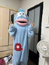 氧家小丑魚(yú)睡衣 連體睡衣女珊瑚絨加厚保暖魚(yú)嘴睡衣冬季卡通搞怪情侶 丑魚(yú)連體絨【連體衣+鞋子】 均碼 4號(hào)碼【150-180斤】 曬單實(shí)拍圖