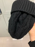 卡蒙純羊毛美式復古冷帽男士秋冬季護額防寒毛線帽護耳套頭針織帽9261 黑色 58cm（彈性佳） 曬單實拍圖