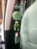 奔域汽車(chē)掛件車(chē)載車(chē)內掛裝飾品高檔出入平安符玉掛飾男女后視鏡裝飾品 出入平安-節節高款 曬單實(shí)拍圖