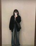 衣然呈品復古直筒顯瘦牛仔褲女春夏款梨形身材高腰寬松闊腿百搭休閑褲子女 水泥色 M 【建議90-110斤】 曬單實拍圖