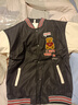范哲莎秋冬新款棒球服女韓版加厚外套學(xué)生寬松休閑女裝港風(fēng)棒球服女刺繡 黑色 加絨 M 建議80-105斤 曬單實(shí)拍圖