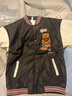范哲莎秋冬新款棒球服女韓版加厚外套學(xué)生寬松休閑女裝港風(fēng)棒球服女刺繡 黑色 加絨 M 建議80-105斤 曬單實(shí)拍圖