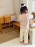 幼歌（YOUGE）【阿克蘇棉】嬰幼兒春季立體玩偶口袋針織綿軟舒適馬甲 煙灰粉 90 cm 曬單實拍圖