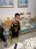 玉宇帆兒童籃球服套裝定制男女童運動(dòng)訓練服速干四件套秋冬季隊服籃球衣 ADM-L025黑色四件套 M碼身高150-160cm體重40-45kg 曬單實(shí)拍圖