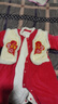 愛(ài)寶適拜年服嬰兒連體衣秋冬寶寶周歲百天紅色衣服過(guò)年棉服帶帽90碼T130 曬單實(shí)拍圖