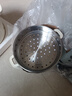 九陽(yáng)（Joyoung）電煮鍋 電熱鍋 泡面火鍋宿舍小電鍋 電蒸鍋學(xué)生寢室2.5L蒸煮一體蒸屜蒸籠電蒸鍋 2.5L 【奶油白-配蒸籠】HG25-G201S 曬單實(shí)拍圖