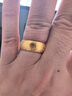 六福珠寶足金萬(wàn)福金安黃金戒指男戒活口戒 計價(jià) GDGTBR0015 8.83克(含工費315元) 曬單實(shí)拍圖