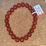 石玥珠寶精品8mm紅瑪瑙手串本命年蛇年轉(zhuǎn)運(yùn)珠手鏈男女士款 水晶瑪瑙 8mm紅瑪瑙手串 曬單實(shí)拍圖