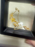 周六福輕婚嫁系列桃花黃金手鏈女生日禮物計價(jià)A0712526約4.48g16+3cm 曬單實(shí)拍圖