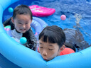仕夕爍圓形充氣游泳池家用兒童寶寶小孩泳池加厚家庭超大折疊成人戲水池 (1-2人)經(jīng)濟(jì)套餐+蓋布 曬單實(shí)拍圖