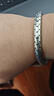 富貴鹿光面龍鱗銀手鏈粗款男款 925手環(huán)手飾蛇紋潮流銀飾送男友生日禮物 20cm 曬單實(shí)拍圖