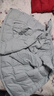 雅鹿短款羽絨服2025新款冬季純色百搭可拆卸帽面包服小個子冬裝外套 冰川藍(lán) 【滿背石墨烯 科技蓄熱】 L (165) 建議120-135斤 曬單實拍圖