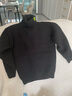 G.duck品牌童裝兒童毛衣男童秋冬裝2022新款男女童高領(lǐng)一體絨 黑色  字母H 130 曬單實(shí)拍圖